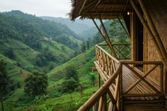 bamboo-house-mountain-view